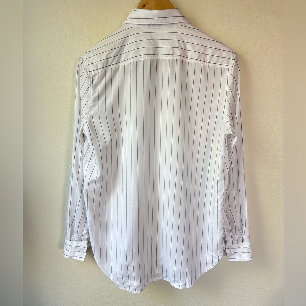 Aritzia Babaton Pinstripe Button Front Utility Shirt XS - Picture 4 of 9